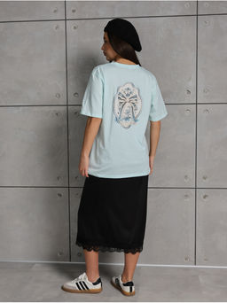 Футболка "Грета" Голубой Женская