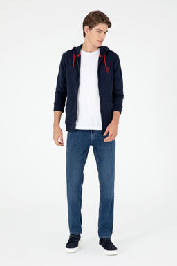 Мужской темно-синий вязаный кардиган Неожиданная скидка в корзине - U.s. polo assn фото 4