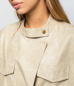 Жилет #КТ6366, светло-бежевый - Dommod фото 5