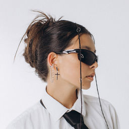 Серьги металл «Крестики» маленькие, цвет серебро