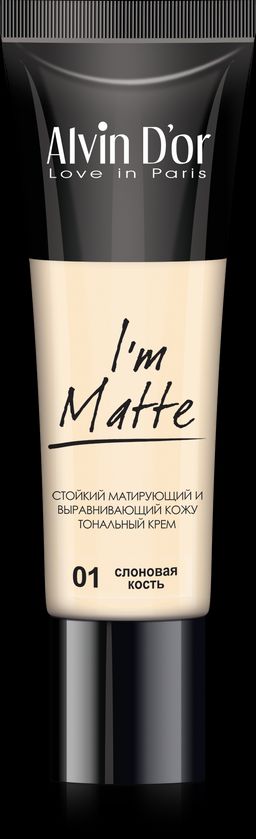 Alvin Dor BC-04 Тональный крем Im Matte тон 01 слоновая кость 25мл