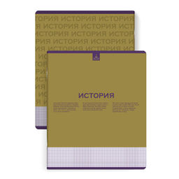Тетрадь предметная арт. 67482/ 10 "НЕСКУЧНАЯ КЛАССИКА" ИСТОРИЯ /48 л., А5+, вн.блок - клетка, белый