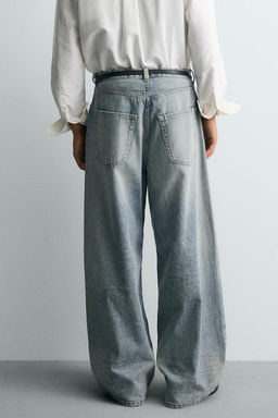 RIPPED BAGGY FIT JEANS - Zara фото 22