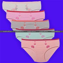 Цена за 5 шт. Трусы женские Турция большие размеры арт. 28134 (28131,28132, 28133, 28130) 3XL (50-52) - For you фото 3