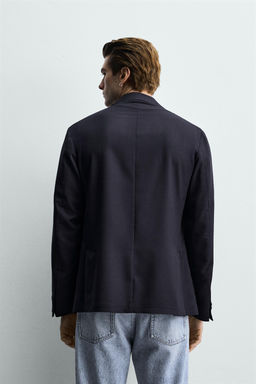 BLAZER RELAXED FIT ESTRUCTURA / Marino - Zara фото 3