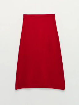 Вязаная юбка миди с вискозой в составе / Zarina