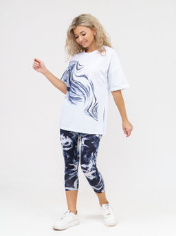 909 Костюм "белый/черный"