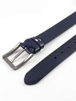 Мужской кожаный ремень Dierhoff ДРК 3056/2-40 Синий - Sergio valentini фото 4