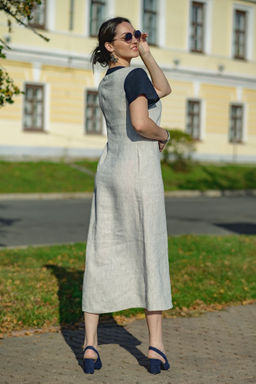 Платье  100% лен