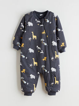 1 .6 Tog Bask?l? Erkek Bebek Uyku Tulumu