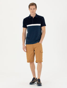 Lacivert Slim Fit Polo Yaka T-shirt