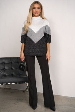 Джемпер (черный/серый) Б11-259/2 - Николь фото 5