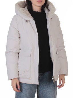 8809 LT. BEIGE Куртка зимняя женская (150 гр. холлофайбер)