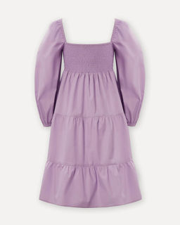 Хлопковое платье с пышными рукавами - Incity фото 6