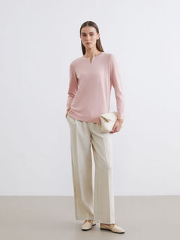 Bisiklet Yaka Kad?n Triko Kazak