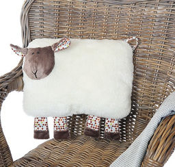 Подушка декоративная арт.1184692-25 Овечка НЮША шерсть