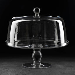 Блюдо на ножке Лакомство, 29?28 см, с крышкой, стекло, прозрачное
