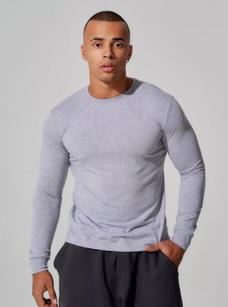 K11046 Лонгслив СВ_СЕРЫЙ
