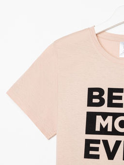 Футболка женская KAFTAN Ever, размер 40-42, бежевая