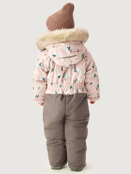 Комбинезон 8з0626 пудра/кофе