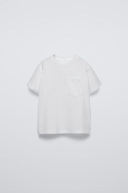 PLAIN T-SHIRT WITH POCKET - Zara фото 3