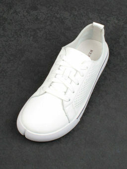 05-PDXL135-1 WHITE Кеды белые (натуральная кожа)