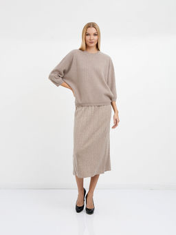 джемпер женский бежевый из шерсти - Glenfield фото 2