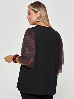 Футболка 0208-2 чёрный - Dora фото 125