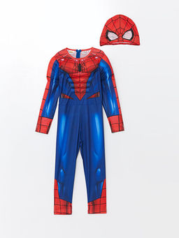 Spiderman Bask?l? Maskeli Erkek Bebek Kost?m