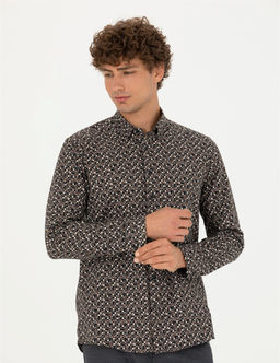 Siyah Slim Fit Uzun Kollu G_mlek