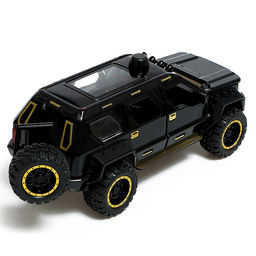 Джип металлический, 1:24, открываются двери, капот, багажник, инерция, цвет чёрный - Автоград фото 4