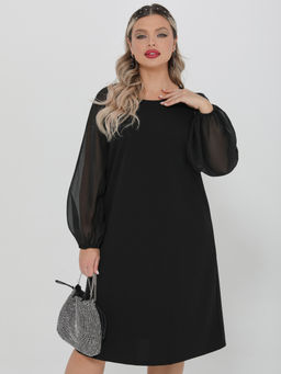 Платье 0287-1с черный каменный - Dora фото 91