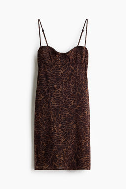 Vestido entallado de malla