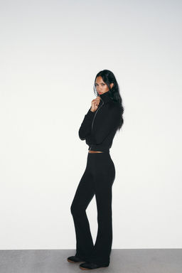 FLARE FLEECE TROUSERS - Zara фото 13