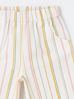 Beli Lastikli ?izgili K?z Bebek Pantolon - Waikiki фото 3