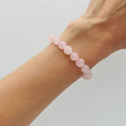 Браслет из Розового кварца 18 см