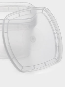 Цена за 6 шт. Контейнер пищевой ПластоС, 280 мл, d=11 см, h=7 см, с герметичной крышкой, пластик, прозрачный