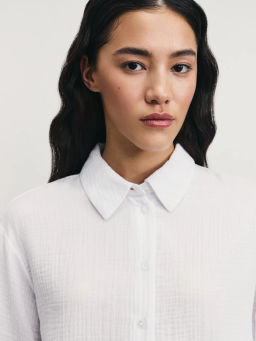 Рубашка из муслина с рукавом 3/4 / Zarina  фото 7