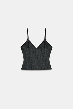 PINSTRIPE CAMISOLE TOP - Zara фото 4