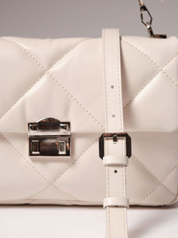 Сумка кожаная Deboro 30558 ванильное молоко