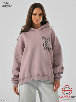 Тёплая женская толстовка на флисе с капюшоном - Bruno фото 14