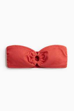 Top de bikini bandeau con relleno