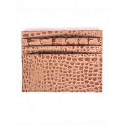 Визитница-кардхолдер Croco-ВК-214 н/к, 1отд, 3карм, бежевый кайман (79) 264802
