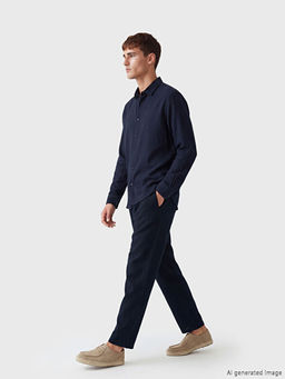Regular Fit %100 Keten Erkek Pantolon