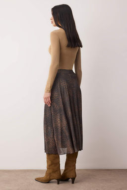 Cok Renkli Animal Skater Bask?l? Kopuk Esnek Orme Etek TWOAW26ET00154 - Trendyolmilla фото 4