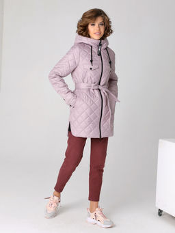 23331 Куртка серо-розовый - Dizzyway фото 4
