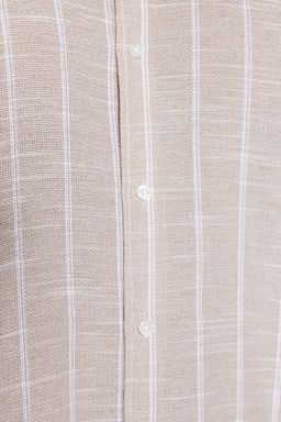 Tas Regular Fit Rahat Dugmeli Yaka Cizgili Buyuk Beden Gomlek TMNSS23GO00095 - Trendyolmilla фото 15