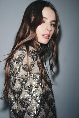 ZW COLLECTION SHORT SEQUIN DRESS - Zara фото 2