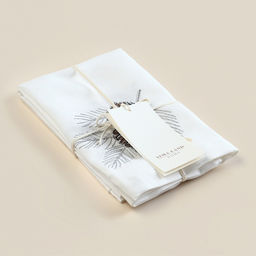 Набор салфеток с вышивкой SL HOME "Новый год" 40х40см-2 шт., лен 100%