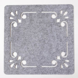 Салфетка декоративная Доляна «Классика», 30×30 см, серая